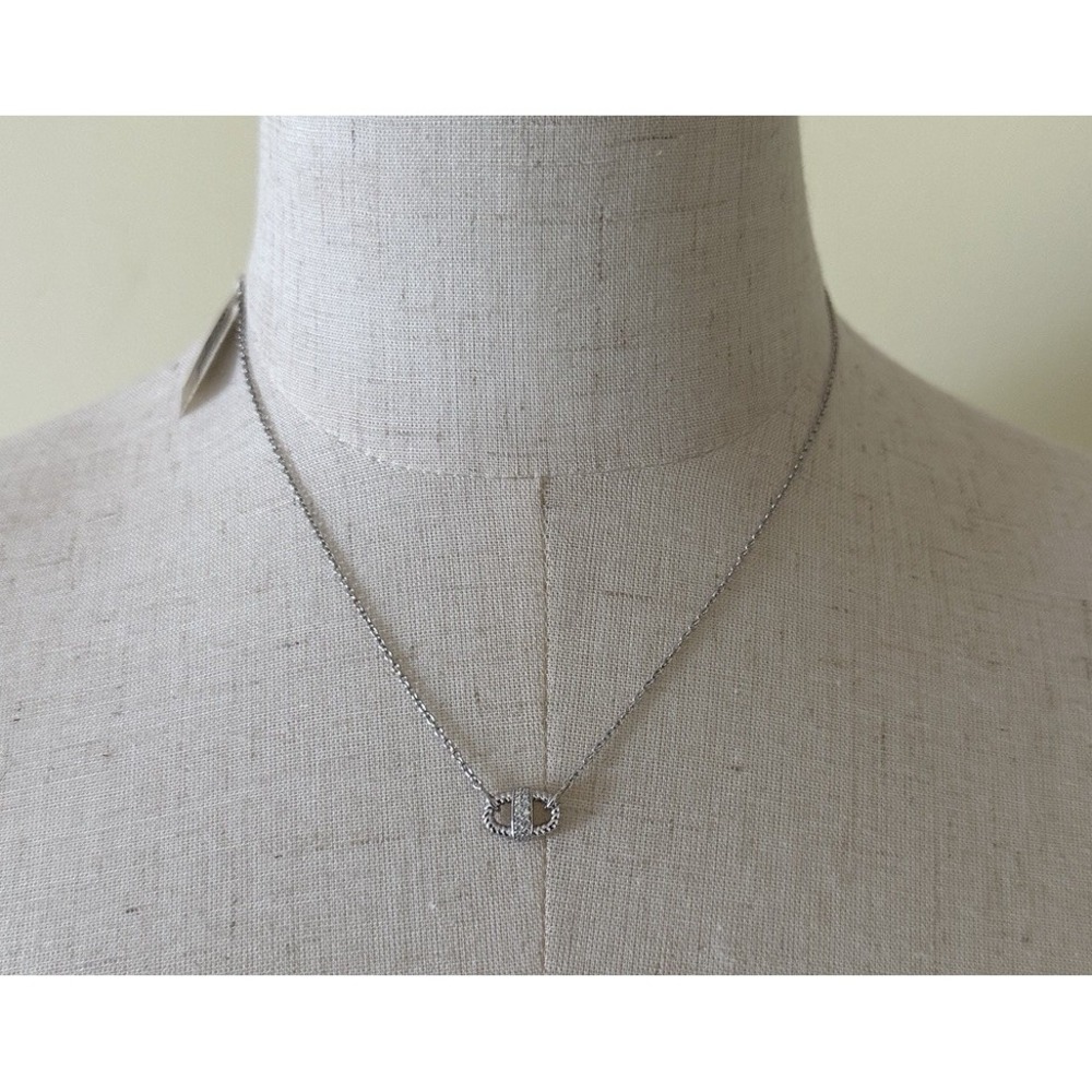 TI SENTO Milano Zirconia  Pendant Necklace 925 Sterling Silver Adjustable Length